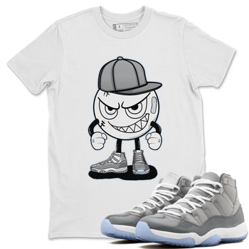 Jordan 11 Cool Grey Sneaker Match Tees Mischief Emoji Sneaker Tees Jordan 11 Cool Grey Sneaker Release Tees Unisex Shirts