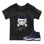 Jordan 11 Midnight Navy Sneaker Match Tees Mischief Emoji Sneaker Tees Jordan 11 Midnight Navy Sneaker Release Tees Kids Shirts