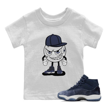 Jordan 11 Midnight Navy Sneaker Match Tees Mischief Emoji Sneaker Tees Jordan 11 Midnight Navy Sneaker Release Tees Kids Shirts