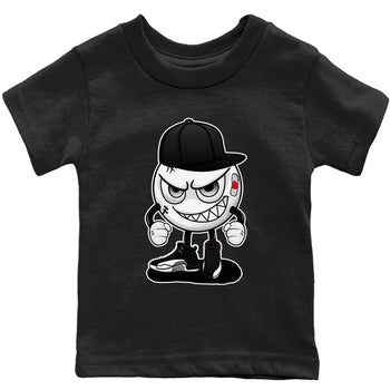 Jordan 12 Playoffs Sneaker Match Tees Mischief Emoji Sneaker Tees Jordan 12 Playoffs Sneaker Release Tees Kids Shirts