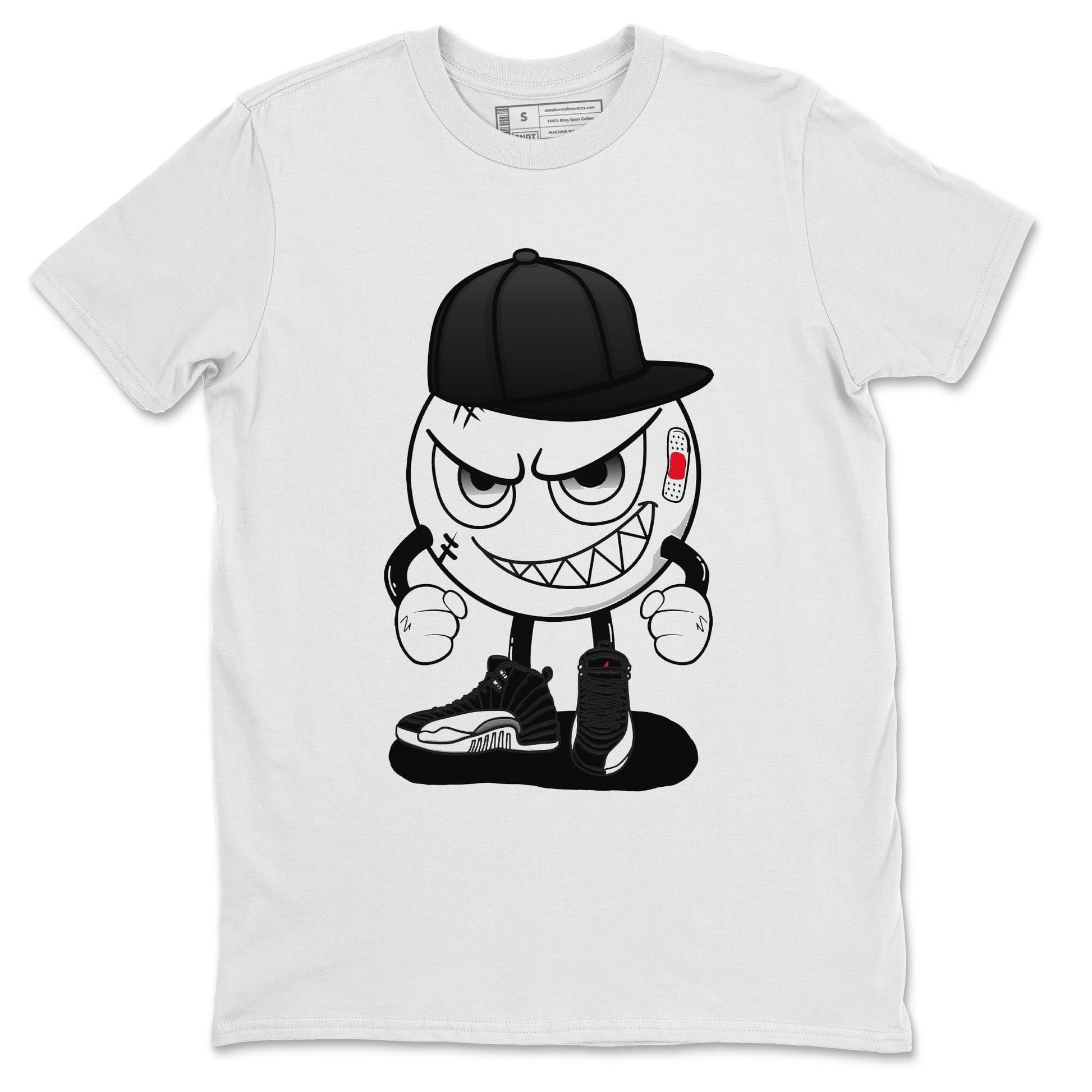 Jordan 12 Playoffs Sneaker Match Tees Mischief Emoji Sneaker Tees Jordan 12 Playoffs Sneaker Release Tees Unisex Shirts