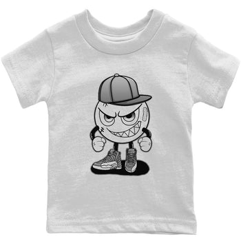 Jordan 12 Stealth Sneaker Match Tees Mischief Emoji Sneaker Tees Jordan 12 Stealth Sneaker Release Tees Kids Shirts