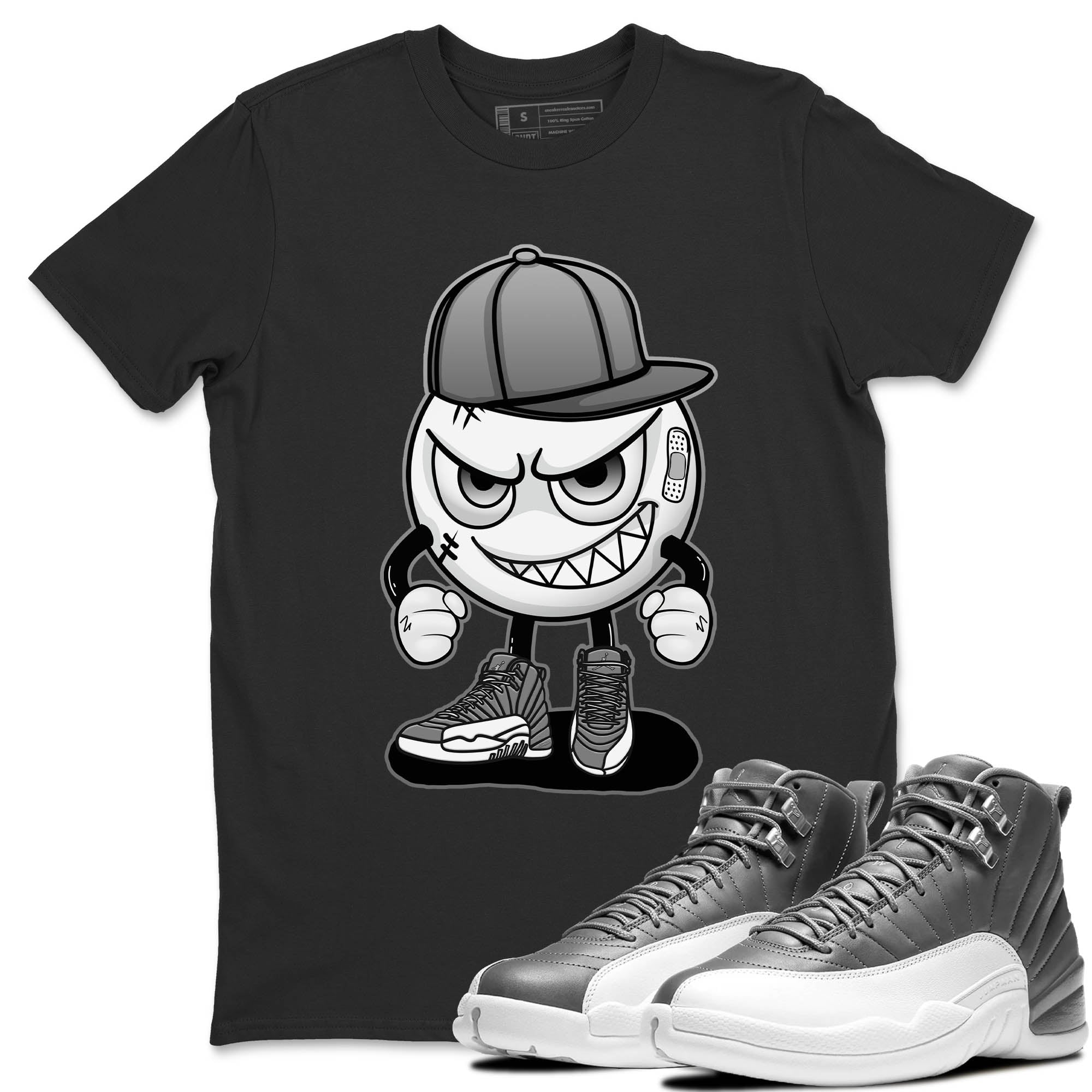 Jordan 12 Stealth Sneaker Match Tees Mischief Emoji Sneaker Tees Jordan 12 Stealth Sneaker Release Tees Unisex Shirts