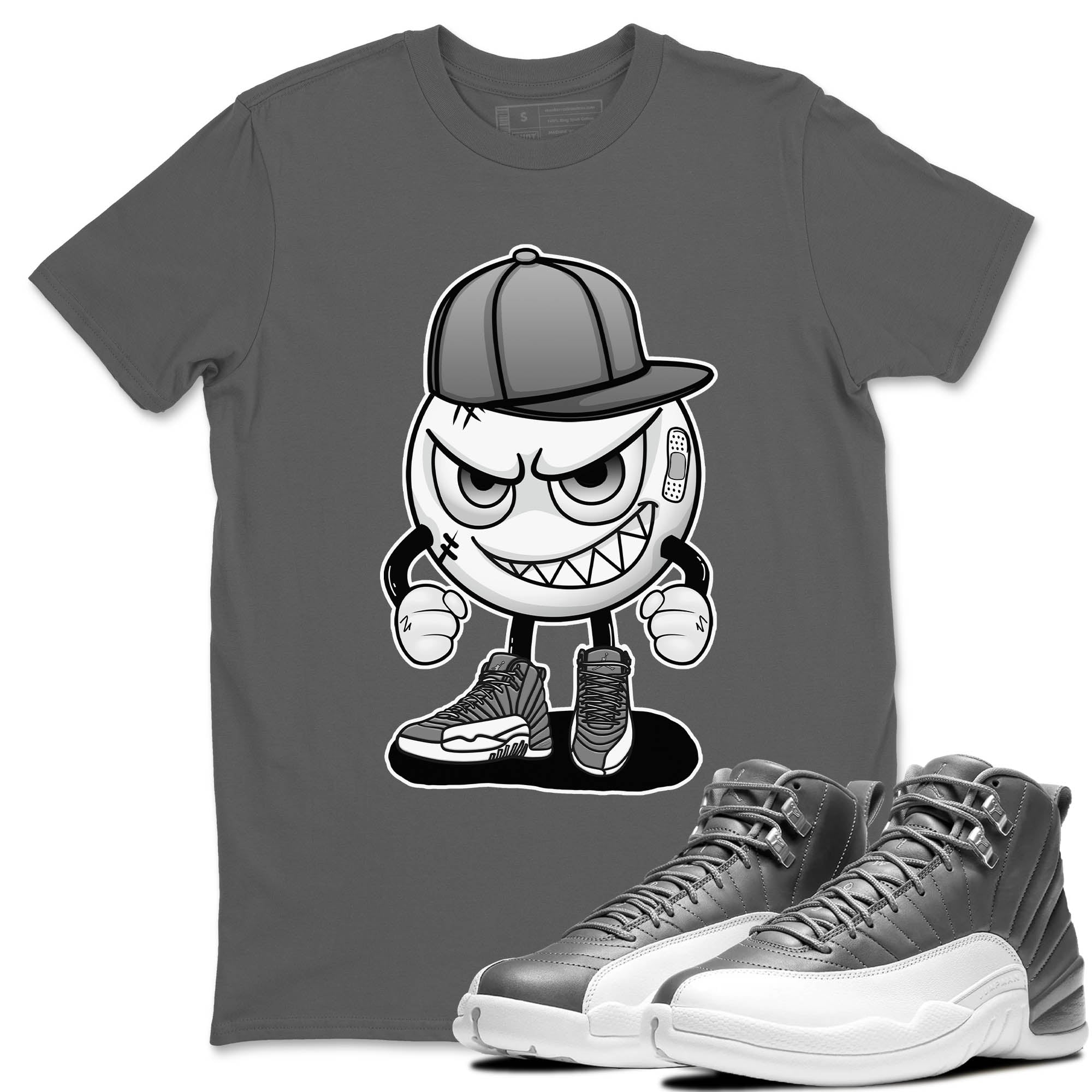 Jordan 12 Stealth Sneaker Match Tees Mischief Emoji Sneaker Tees Jordan 12 Stealth Sneaker Release Tees Unisex Shirts