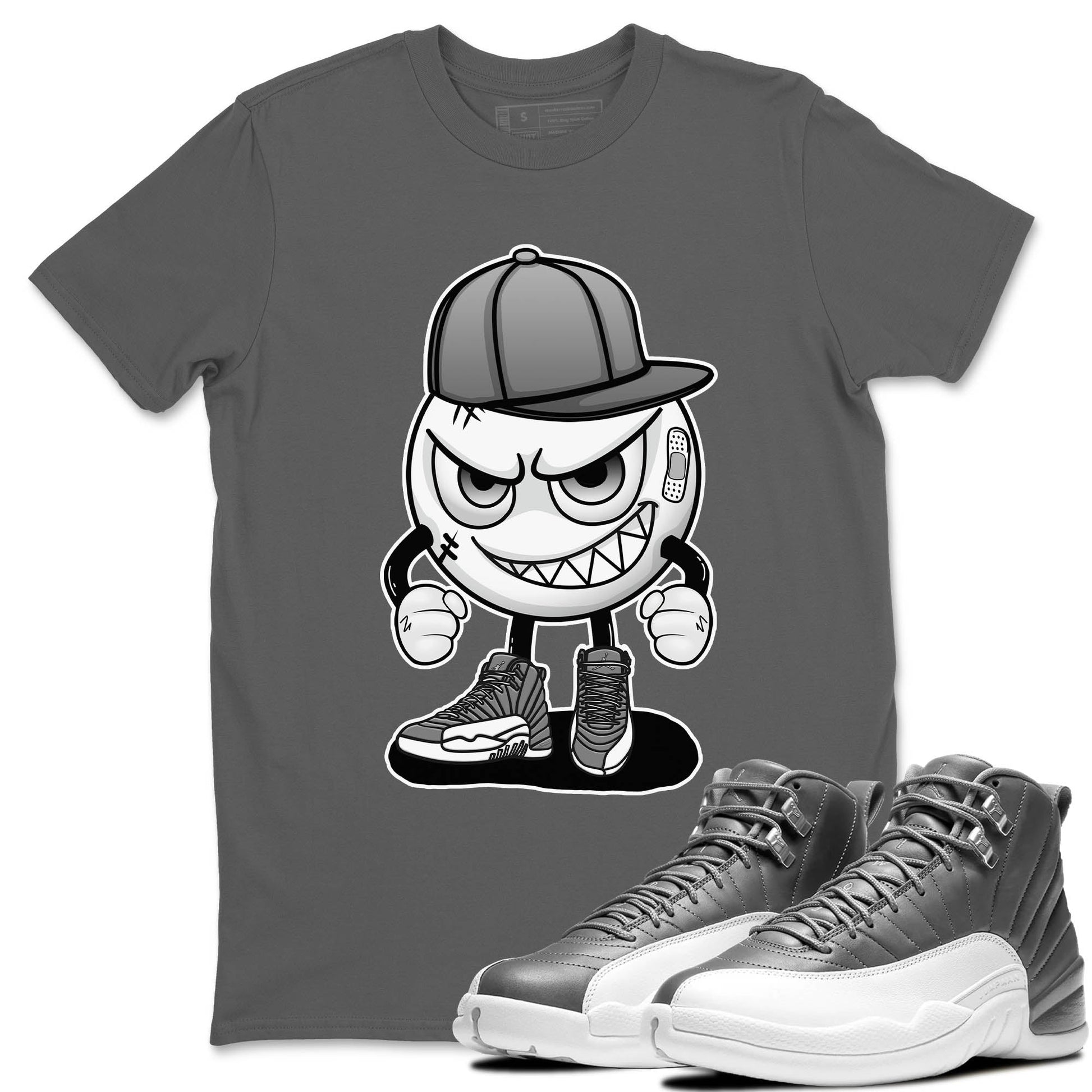 Jordan 12 Stealth Sneaker Match Tees Mischief Emoji Sneaker Tees Jordan 12 Stealth Sneaker Release Tees Unisex Shirts