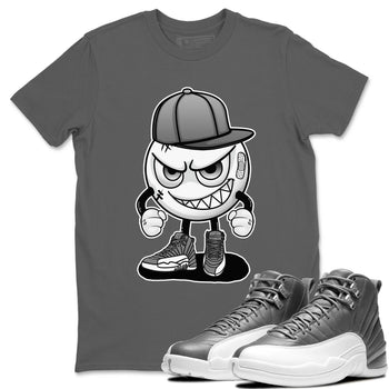 Jordan 12 Stealth Sneaker Match Tees Mischief Emoji Sneaker Tees Jordan 12 Stealth Sneaker Release Tees Unisex Shirts