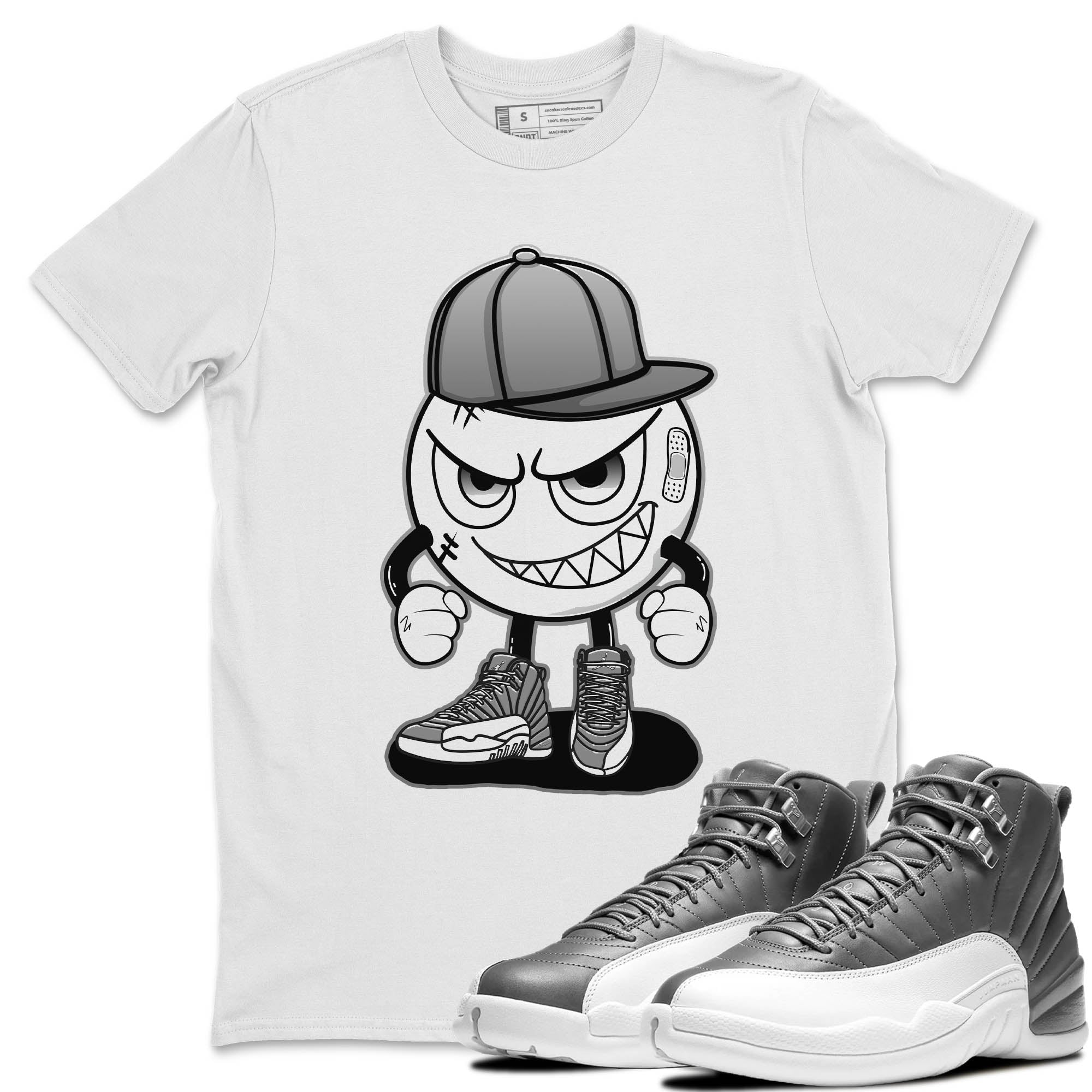 Jordan 12 Stealth Sneaker Match Tees Mischief Emoji Sneaker Tees Jordan 12 Stealth Sneaker Release Tees Unisex Shirts
