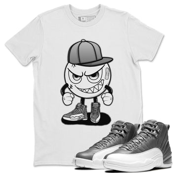 Jordan 12 Stealth Sneaker Match Tees Mischief Emoji Sneaker Tees Jordan 12 Stealth Sneaker Release Tees Unisex Shirts