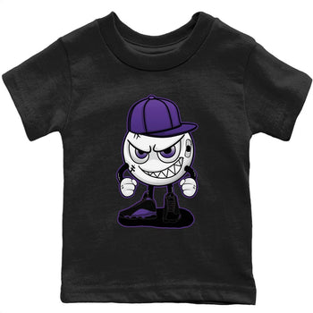 Jordan 13 Court Purple Sneaker Match Tees Mischief Emoji Sneaker Tees Jordan 13 Court Purple Sneaker Release Tees Kids Shirts