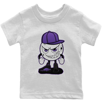 Jordan 13 Court Purple Sneaker Match Tees Mischief Emoji Sneaker Tees Jordan 13 Court Purple Sneaker Release Tees Kids Shirts