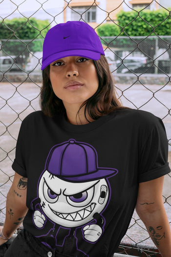 Jordan 13 Court Purple Sneaker Match Tees Mischief Emoji Sneaker Tees Jordan 13 Court Purple Sneaker Release Tees Unisex Shirts