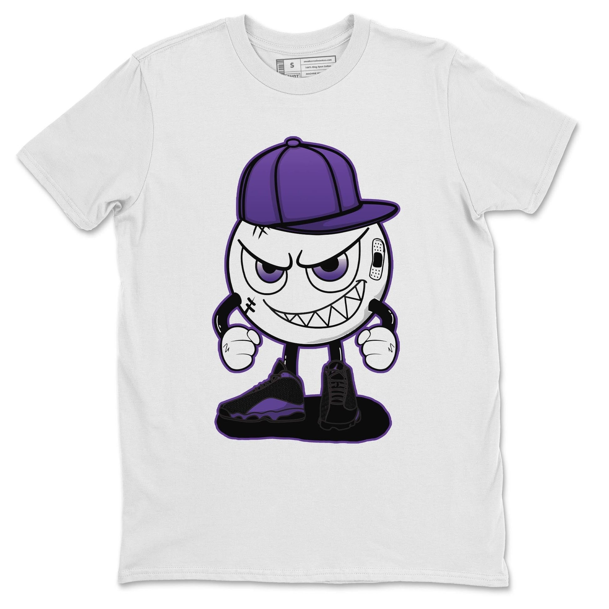 SNRT Sneaker Tee Jordan 13 Court Purple | New Kicks Unisex Shirts | SNRT Sneaker Tees T-Shirt / White / 4XL