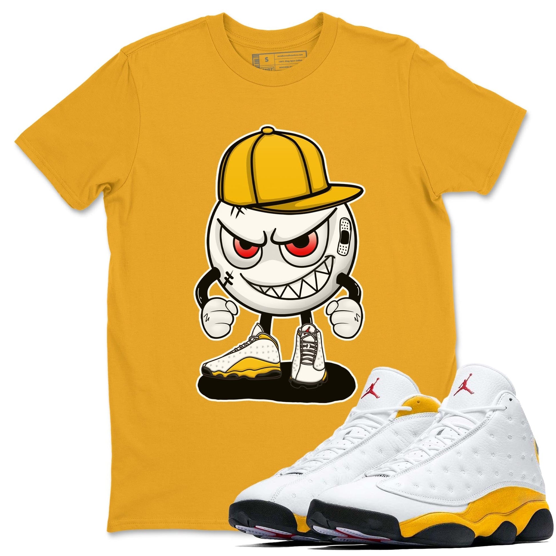 Jordan 13 Del Sol Sneaker Match Tees Mischief Emoji Sneaker Tees Jordan 13 Del Sol Sneaker Release Tees Unisex Shirts