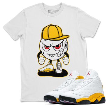 Jordan 13 Del Sol Sneaker Match Tees Mischief Emoji Sneaker Tees Jordan 13 Del Sol Sneaker Release Tees Unisex Shirts