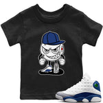 Jordan 13 French Blue Sneaker Match Tees Mischief Emoji Sneaker Tees Jordan 13 French Blue Sneaker Release Tees Kids Shirts