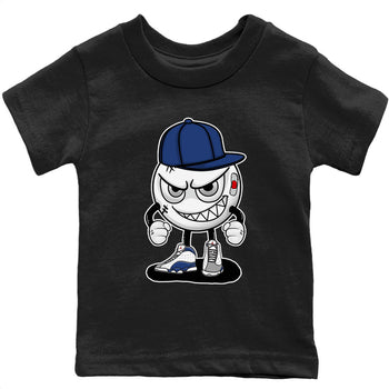 Jordan 13 French Blue Sneaker Match Tees Mischief Emoji Sneaker Tees Jordan 13 French Blue Sneaker Release Tees Kids Shirts