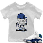 Jordan 13 French Blue Sneaker Match Tees Mischief Emoji Sneaker Tees Jordan 13 French Blue Sneaker Release Tees Kids Shirts