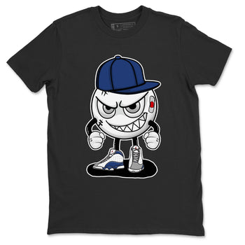 Jordan 13 French Blue Sneaker Match Tees Mischief Emoji Sneaker Tees Jordan 13 French Blue Sneaker Release Tees Unisex Shirts