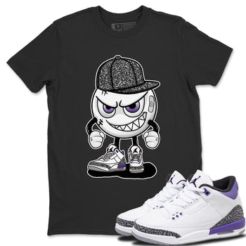 Jordan 3 Dark Iris Sneaker Match Tees Mischief Emoji Sneaker Tees Jordan 3 Dark Iris Sneaker Release Tees Unisex Shirts