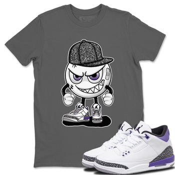 Jordan 3 Dark Iris Sneaker Match Tees Mischief Emoji Sneaker Tees Jordan 3 Dark Iris Sneaker Release Tees Unisex Shirts