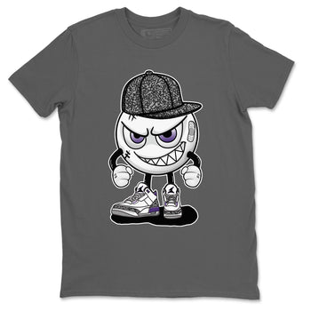 Jordan 3 Dark Iris Sneaker Match Tees Mischief Emoji Sneaker Tees Jordan 3 Dark Iris Sneaker Release Tees Unisex Shirts