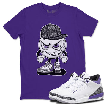 Jordan 3 Dark Iris Sneaker Match Tees Mischief Emoji Sneaker Tees Jordan 3 Dark Iris Sneaker Release Tees Unisex Shirts