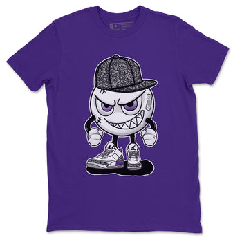 Jordan 3 Dark Iris Sneaker Match Tees Mischief Emoji Sneaker Tees Jordan 3 Dark Iris Sneaker Release Tees Unisex Shirts