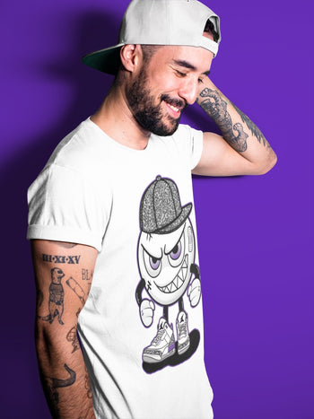 Jordan 3 Dark Iris Sneaker Match Tees Mischief Emoji Sneaker Tees Jordan 3 Dark Iris Sneaker Release Tees Unisex Shirts