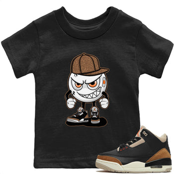 Jordan 3 Desert Elephant Sneaker Match Tees Mischief Emoji Sneaker Tees Jordan 3 Desert Elephant Sneaker Release Tees Kids Shirts