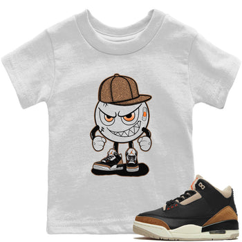 Jordan 3 Desert Elephant Sneaker Match Tees Mischief Emoji Sneaker Tees Jordan 3 Desert Elephant Sneaker Release Tees Kids Shirts