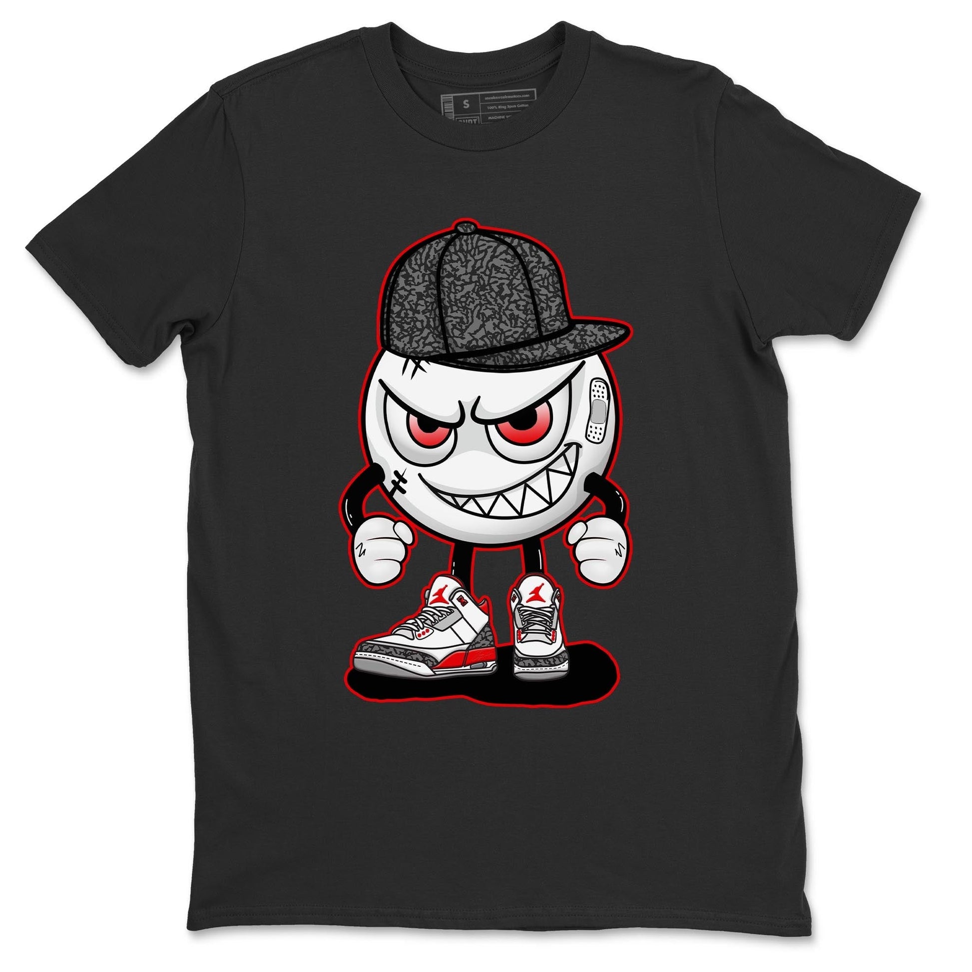 Jordan 3 Fire Red Sneaker Match Tees Mischief Emoji Sneaker Tees Jordan 3 Fire Red Sneaker Release Tees Unisex Shirts