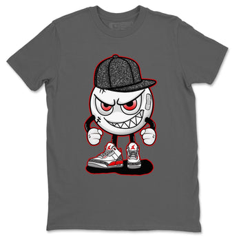 Jordan 3 Fire Red Sneaker Match Tees Mischief Emoji Sneaker Tees Jordan 3 Fire Red Sneaker Release Tees Unisex Shirts