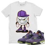 Jordan 4 Canyon Purple Sneaker Match Tees Mischief Emoji Sneaker Tees Jordan 4 Canyon Purple Sneaker Release Tees Unisex Shirts