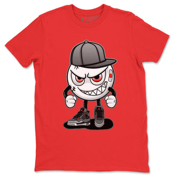 Jordan 4 Infrared Sneaker Match Tees Mischief Emoji Sneaker Tees Jordan 4 Infrared Sneaker Release Tees Unisex Shirts