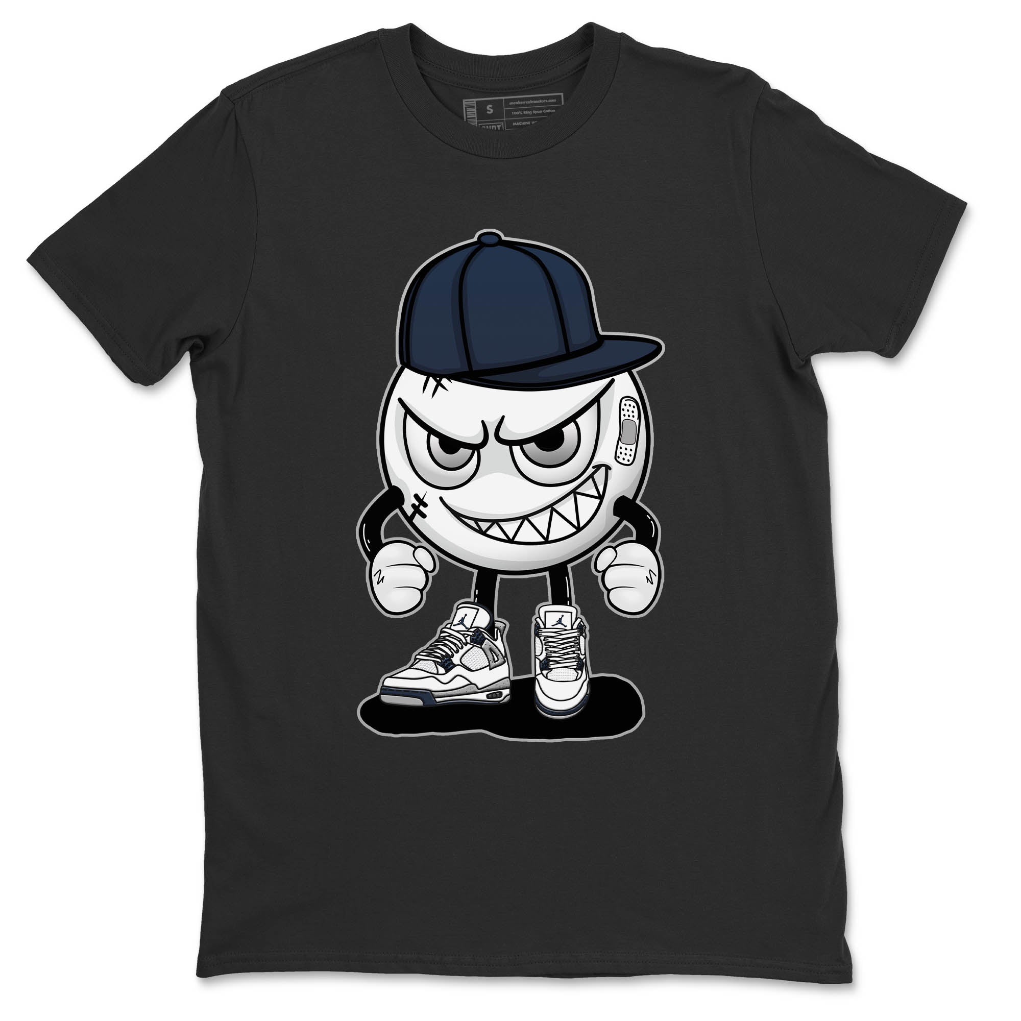 Jordan 4 Midnight Navy Sneaker Match Tees Mischief Emoji Sneaker Tees Jordan 4 Midnight Navy Sneaker Release Tees Unisex Shirts