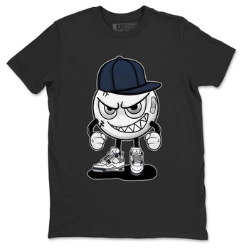 Jordan 4 Midnight Navy Sneaker Match Tees Mischief Emoji Sneaker Tees Jordan 4 Midnight Navy Sneaker Release Tees Unisex Shirts
