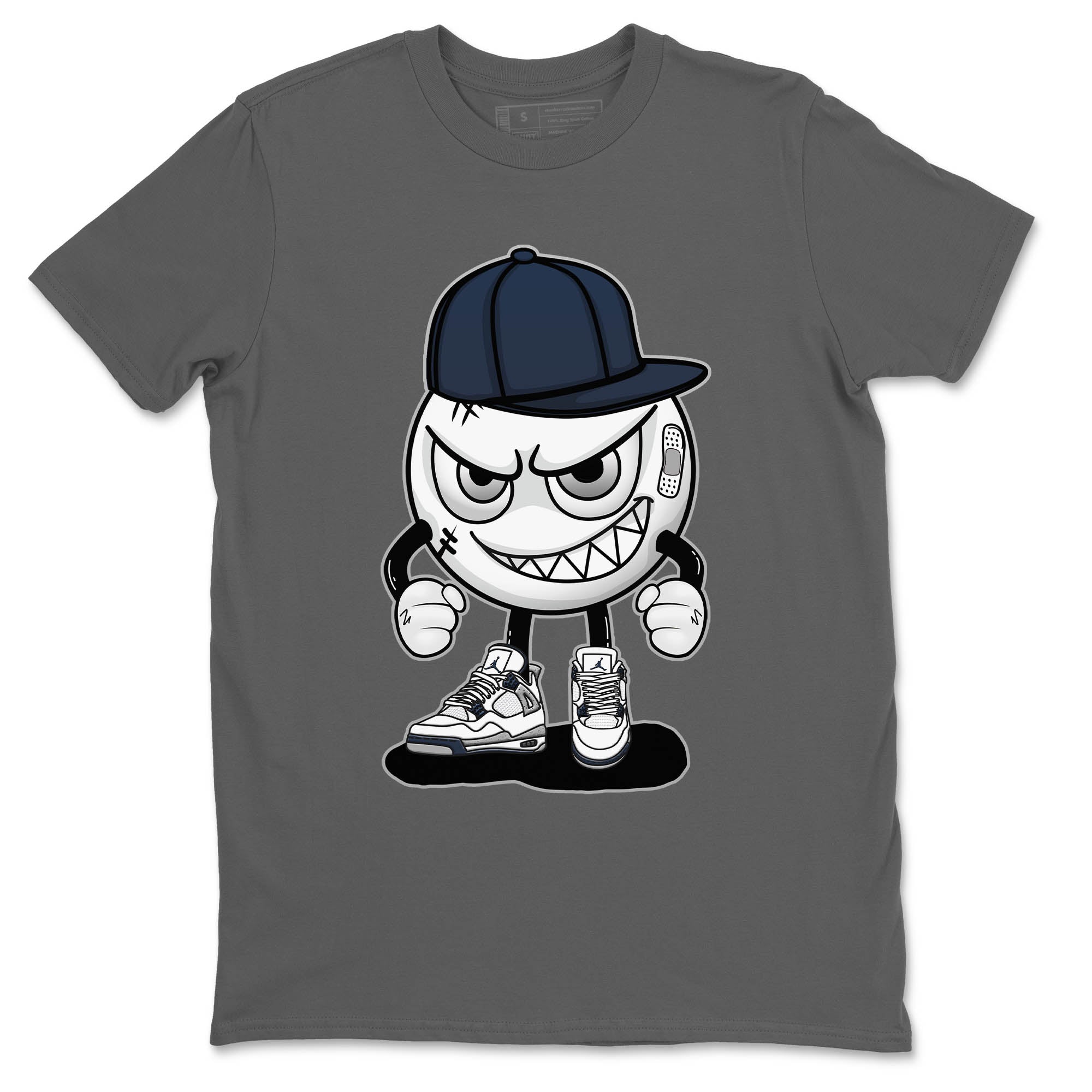 Jordan 4 Midnight Navy Sneaker Match Tees Mischief Emoji Sneaker Tees Jordan 4 Midnight Navy Sneaker Release Tees Unisex Shirts
