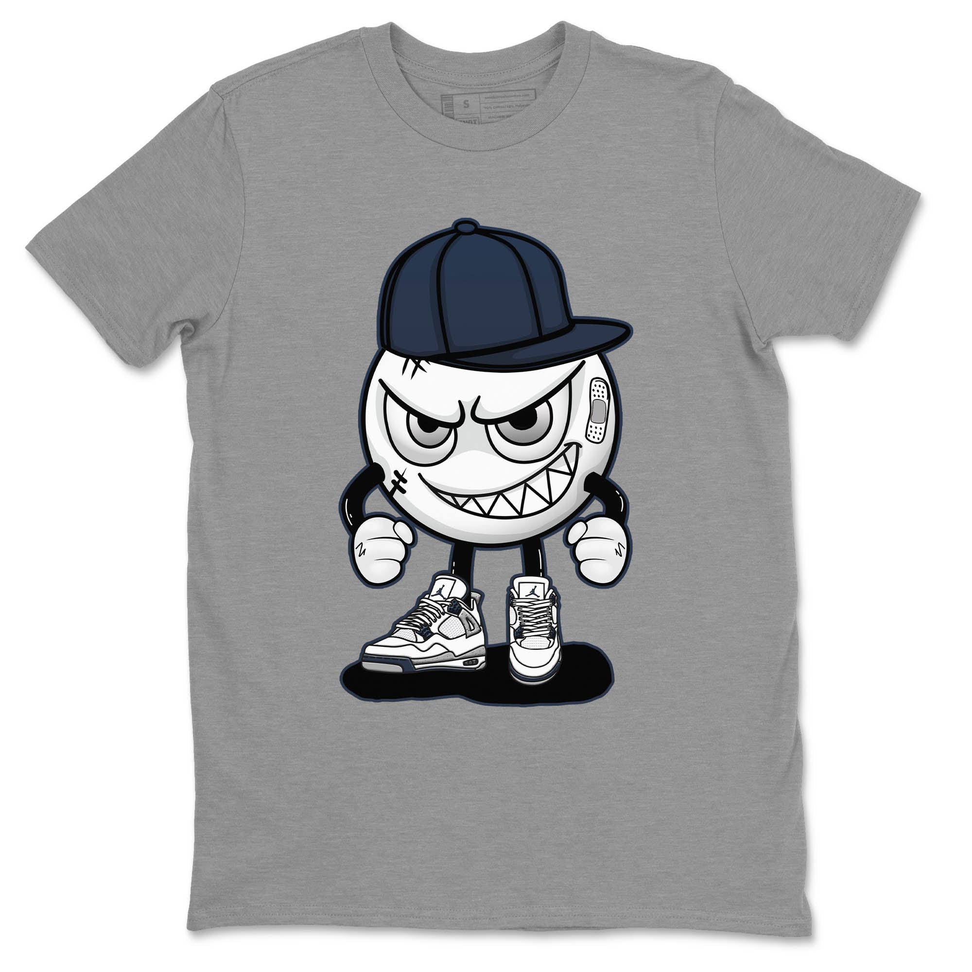 Jordan 4 Midnight Navy Sneaker Match Tees Mischief Emoji Sneaker Tees Jordan 4 Midnight Navy Sneaker Release Tees Unisex Shirts