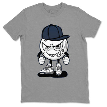 Jordan 4 Midnight Navy Sneaker Match Tees Mischief Emoji Sneaker Tees Jordan 4 Midnight Navy Sneaker Release Tees Unisex Shirts