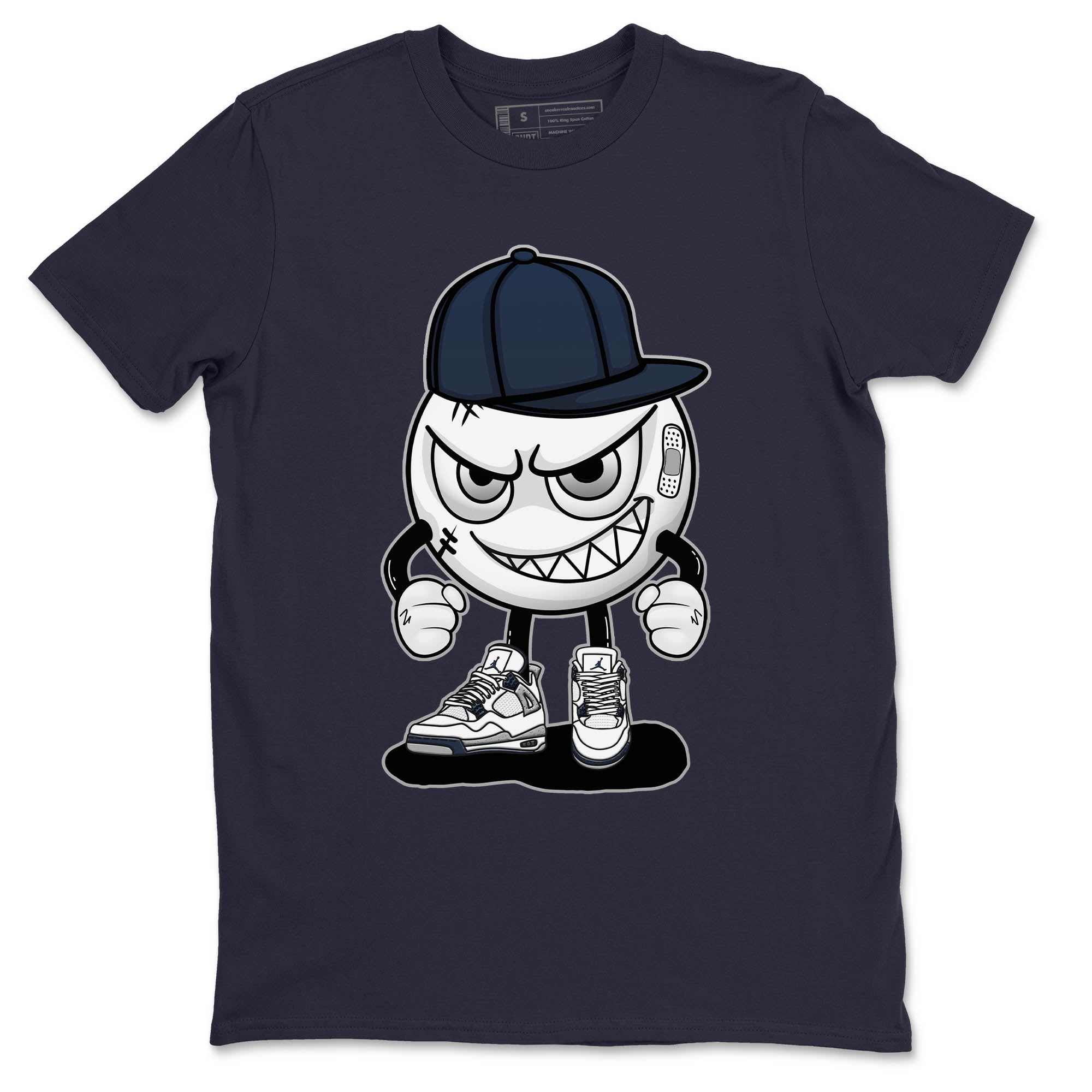 Jordan 4 Midnight Navy Sneaker Match Tees Mischief Emoji Sneaker Tees Jordan 4 Midnight Navy Sneaker Release Tees Unisex Shirts