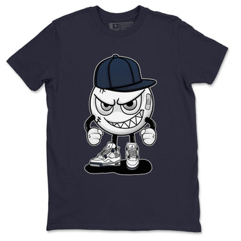 Jordan 4 Midnight Navy Sneaker Match Tees Mischief Emoji Sneaker Tees Jordan 4 Midnight Navy Sneaker Release Tees Unisex Shirts