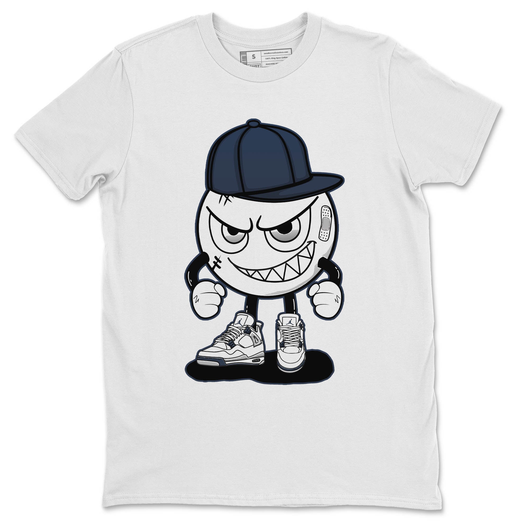 Jordan 4 Midnight Navy Sneaker Match Tees Mischief Emoji Sneaker Tees Jordan 4 Midnight Navy Sneaker Release Tees Unisex Shirts