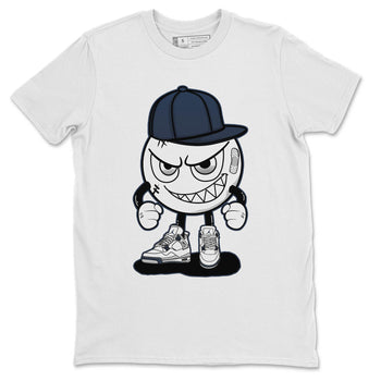 Jordan 4 Midnight Navy Sneaker Match Tees Mischief Emoji Sneaker Tees Jordan 4 Midnight Navy Sneaker Release Tees Unisex Shirts