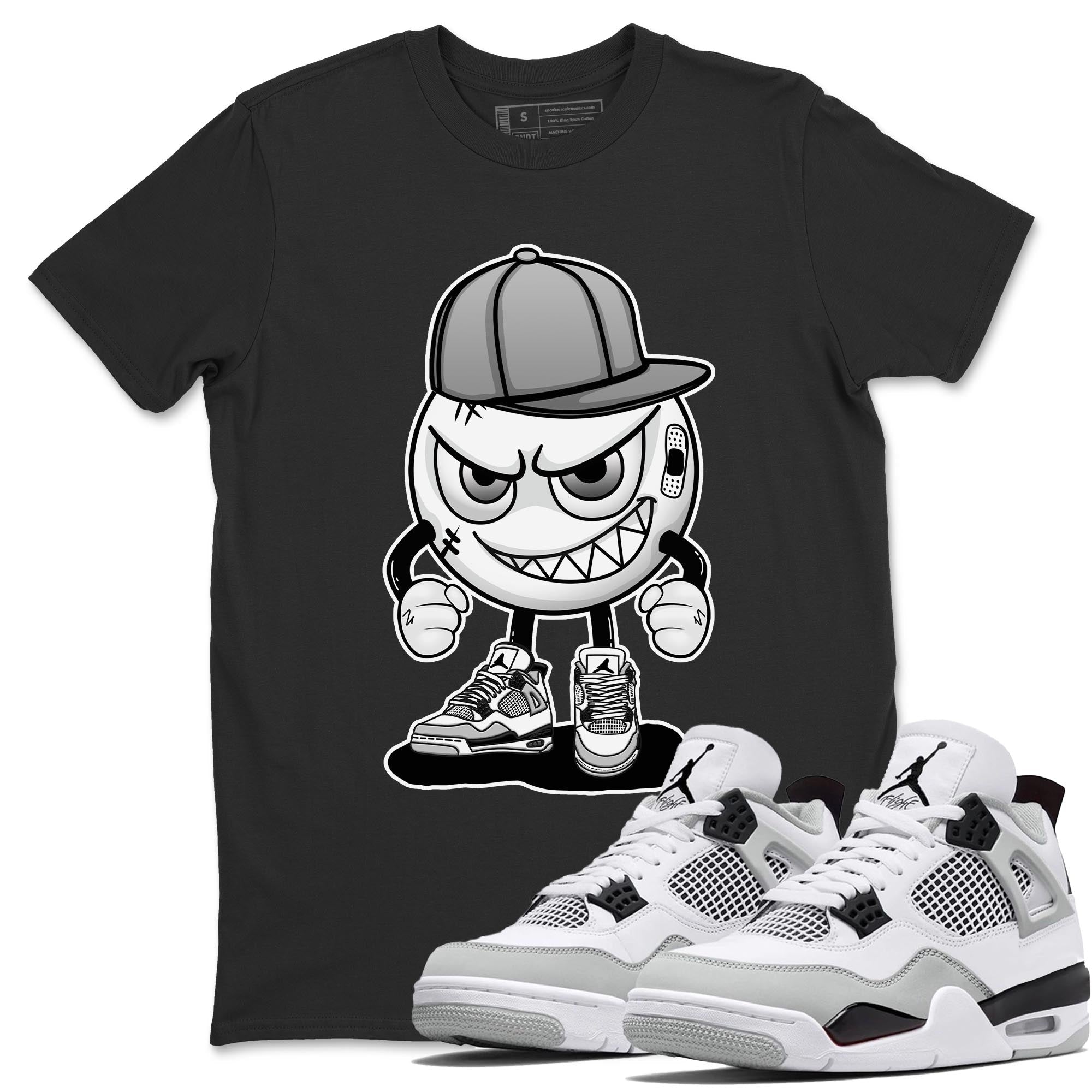 Jordan 4 Military Black Sneaker Match Tees Mischief Emoji Sneaker Tees Jordan 4 Military Black Sneaker Release Tees Unisex Shirts