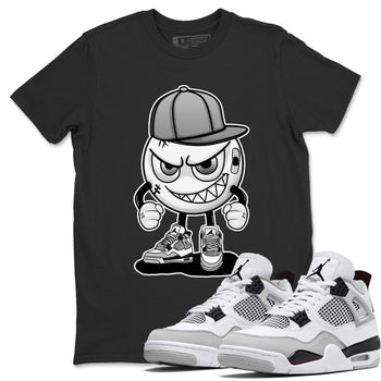 Jordan 4 Military Black Sneaker Match Tees Mischief Emoji Sneaker Tees Jordan 4 Military Black Sneaker Release Tees Unisex Shirts