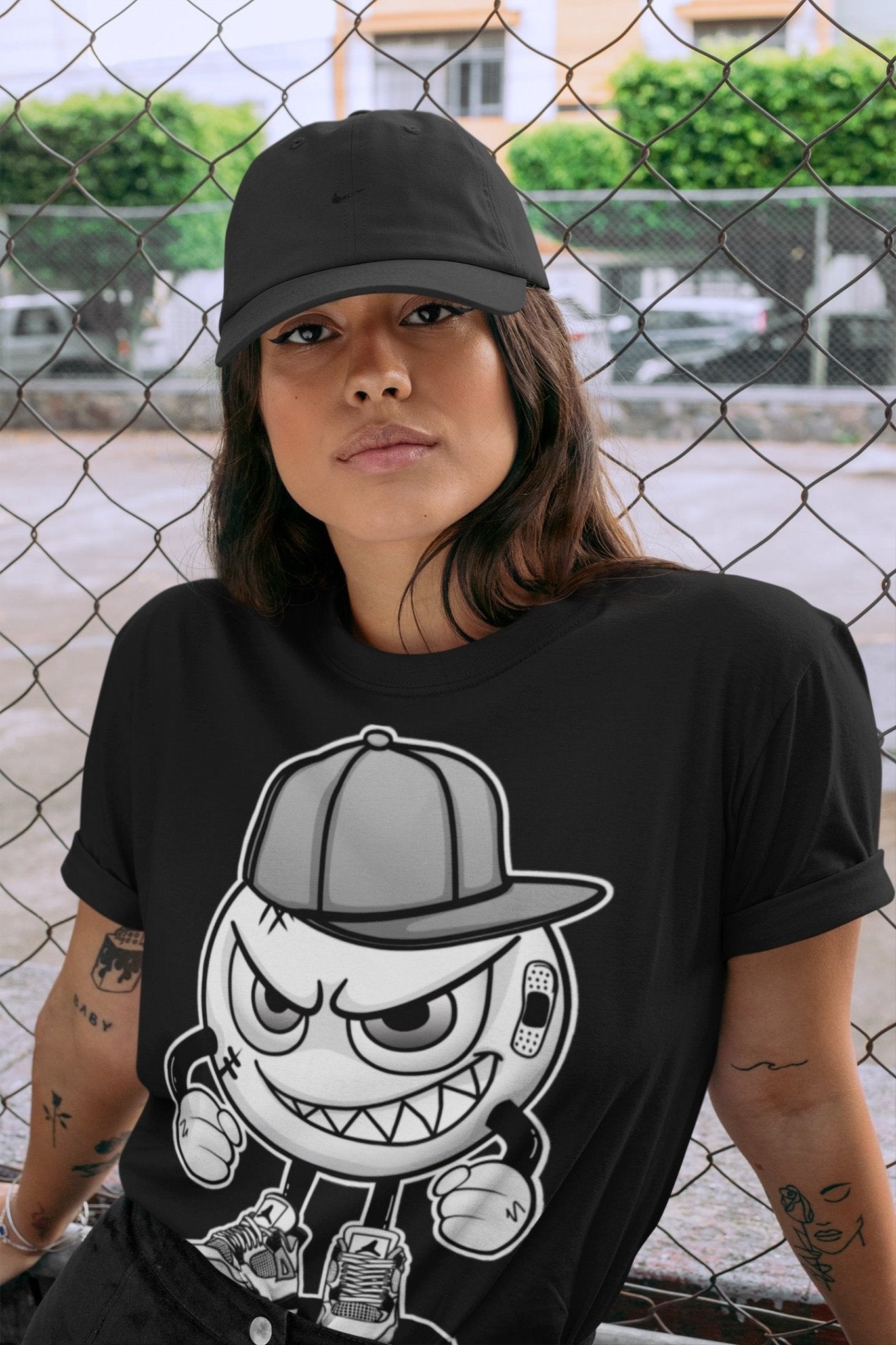 Jordan 4 Military Black Sneaker Match Tees Mischief Emoji Sneaker Tees Jordan 4 Military Black Sneaker Release Tees Unisex Shirts