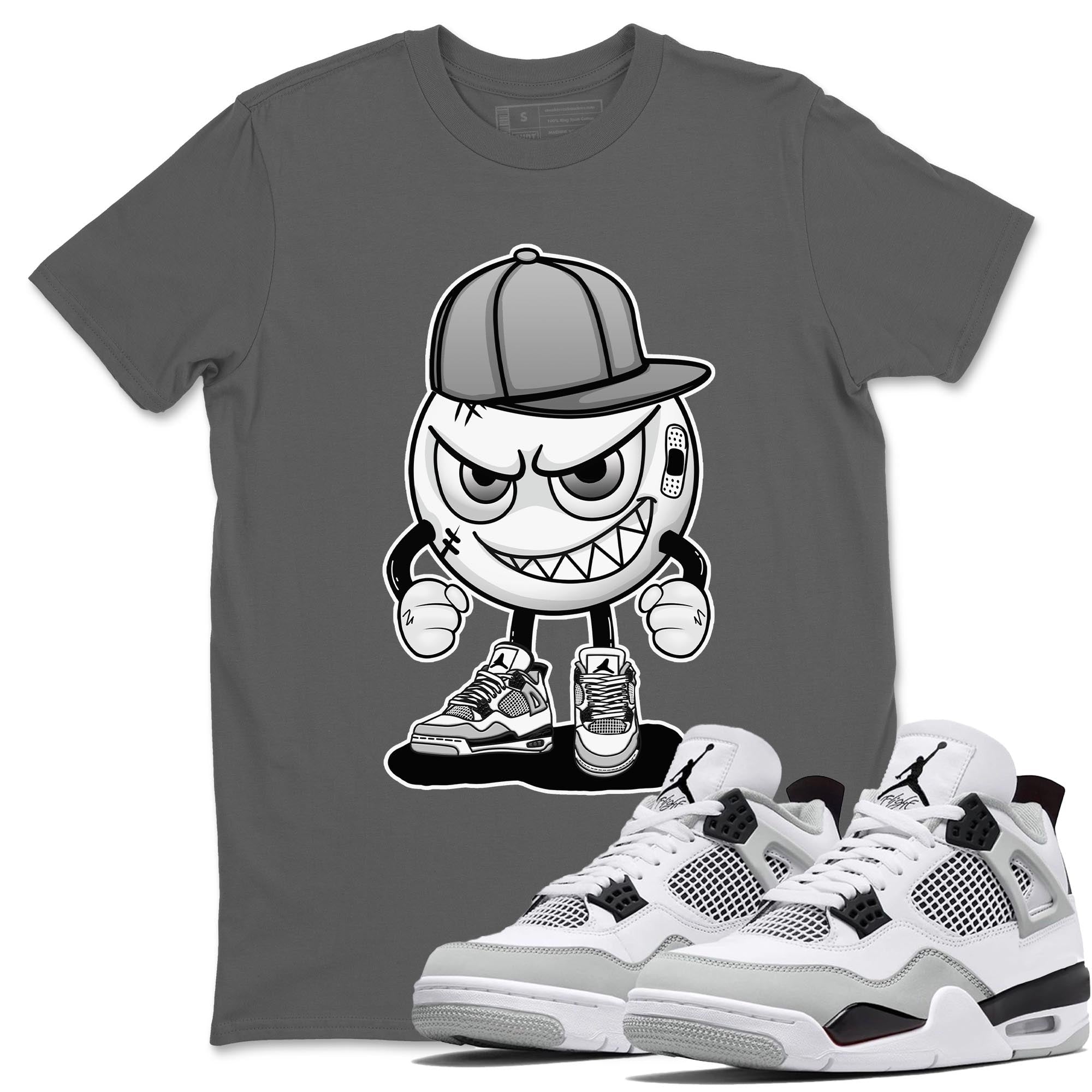 Jordan 4 Military Black Sneaker Match Tees Mischief Emoji Sneaker Tees Jordan 4 Military Black Sneaker Release Tees Unisex Shirts