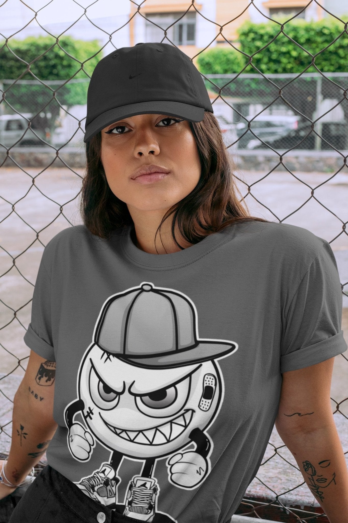 Jordan 4 Military Black Sneaker Match Tees Mischief Emoji Sneaker Tees Jordan 4 Military Black Sneaker Release Tees Unisex Shirts