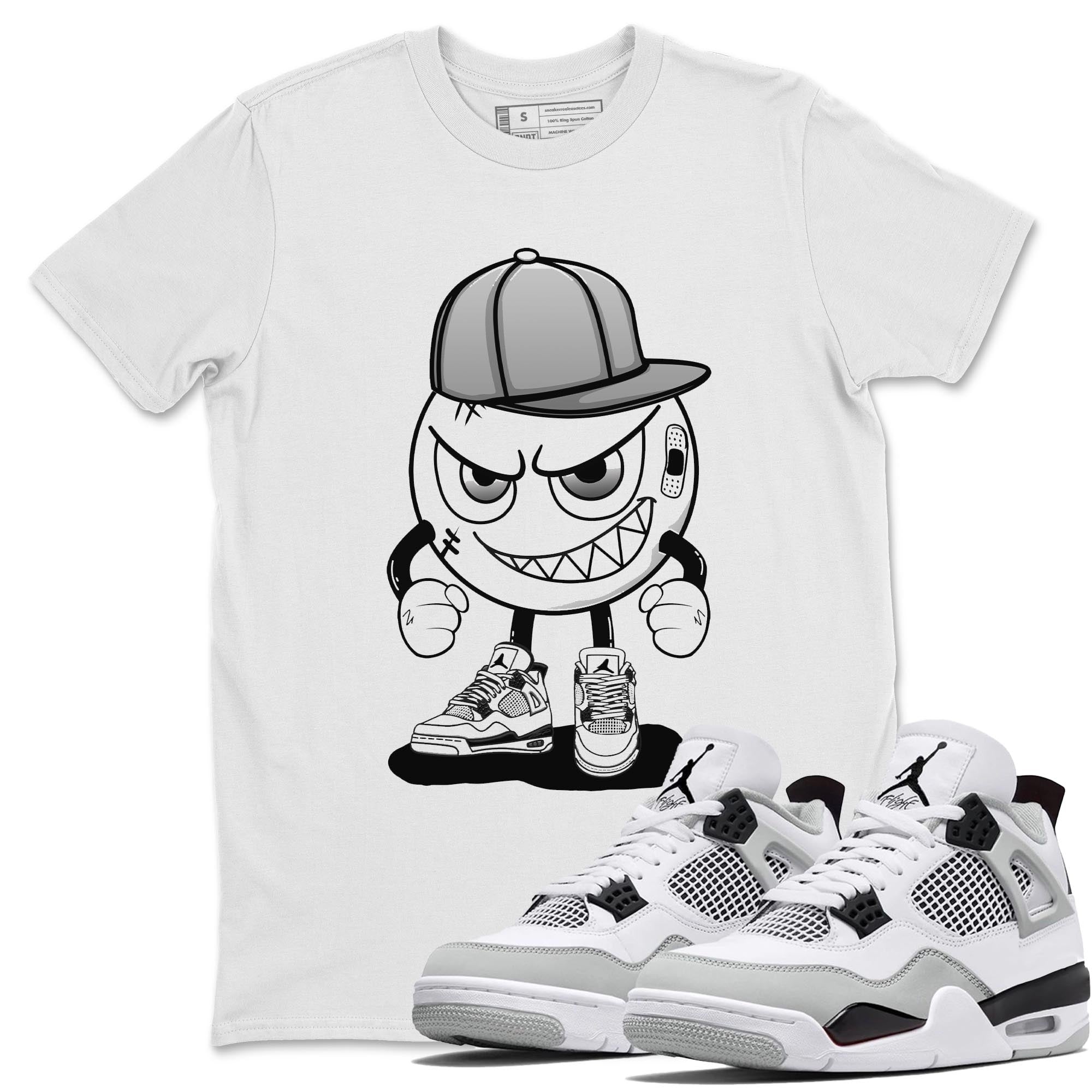 Jordan 4 Military Black Sneaker Match Tees Mischief Emoji Sneaker Tees Jordan 4 Military Black Sneaker Release Tees Unisex Shirts