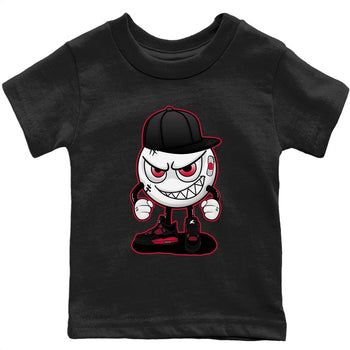 Jordan 4 Red Thunder Sneaker Match Tees Mischief Emoji Sneaker Tees Jordan 4 Red Thunder Sneaker Release Tees Kids Shirts